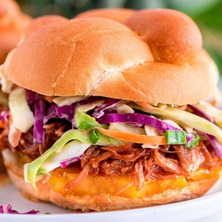 Slow cooker Hawaiian BBQ with leftover pulled pork
