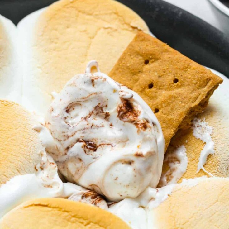 S'mores dip on a pan