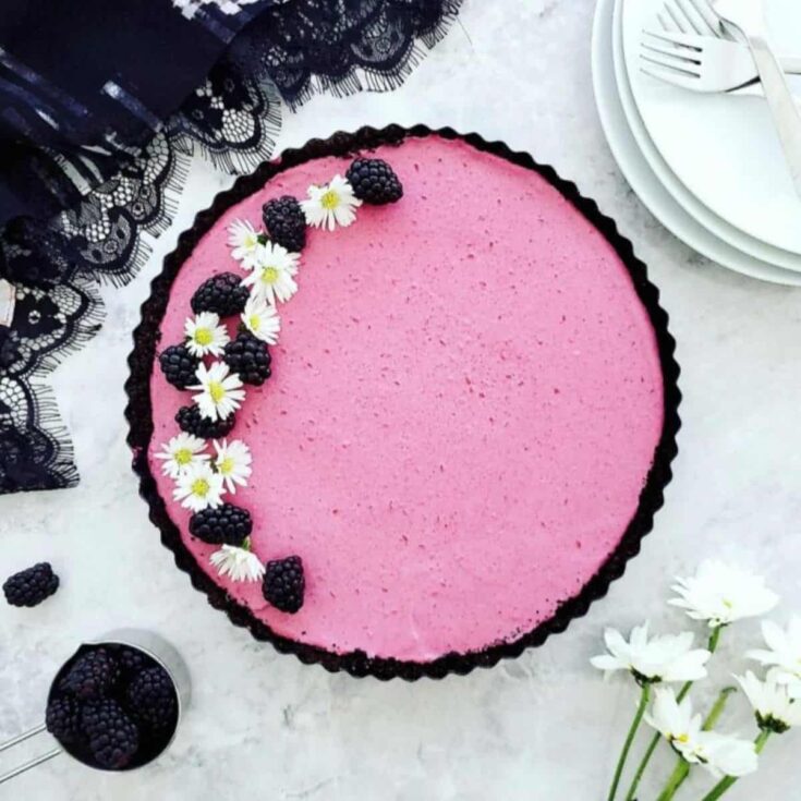 Blackberry tart made after reading these sweet summer desserts