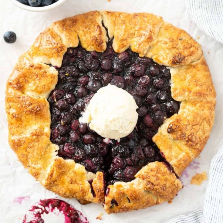 Blueberry galette