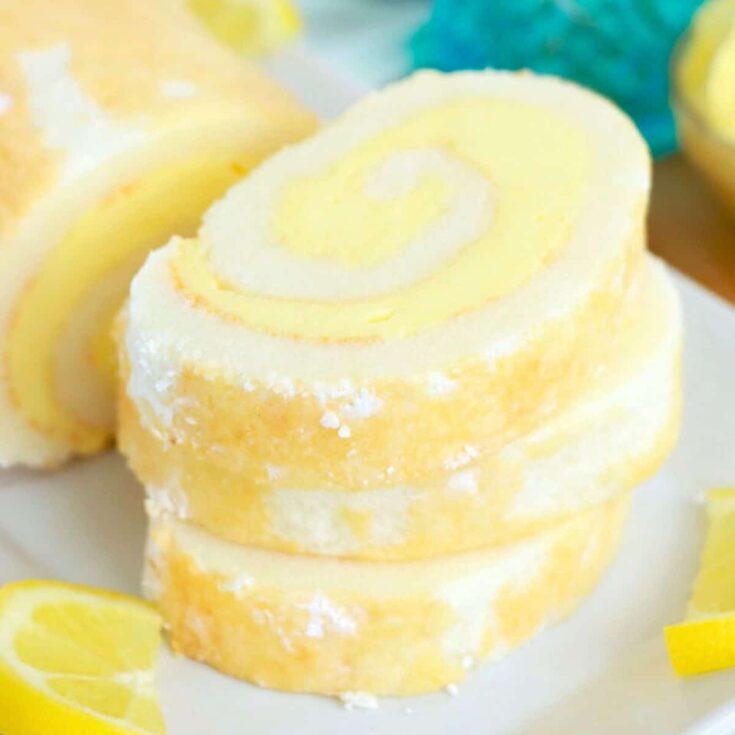 Easy lemon cake roll
