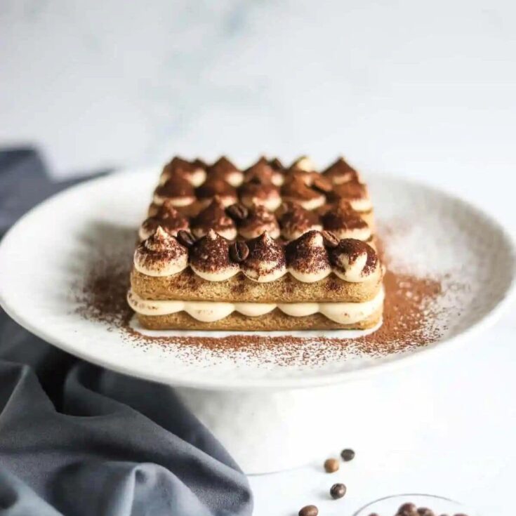 Eggless Tiramisu made after reading these Italian desserts