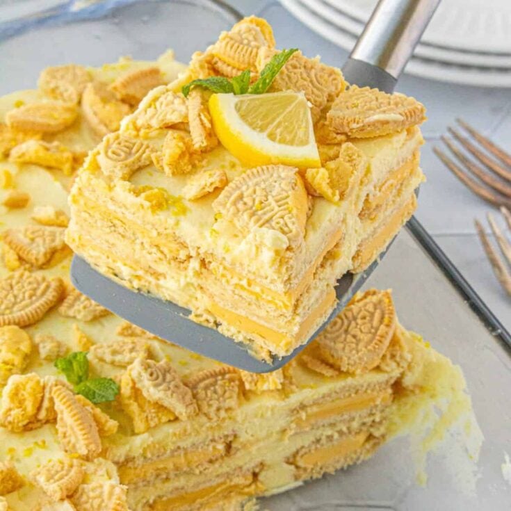 Lemon icebox cake made after reading these No bake summer desserts