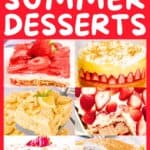 A collage of no-bake summer desserts, with the text overlay 25 no bake summer desserts