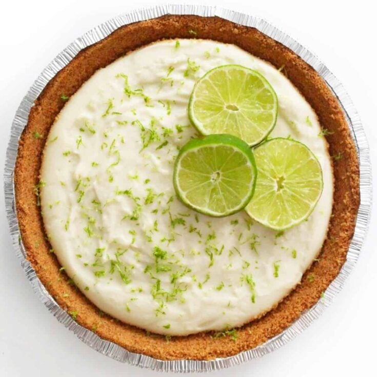 No-bake vegan key lime pie
