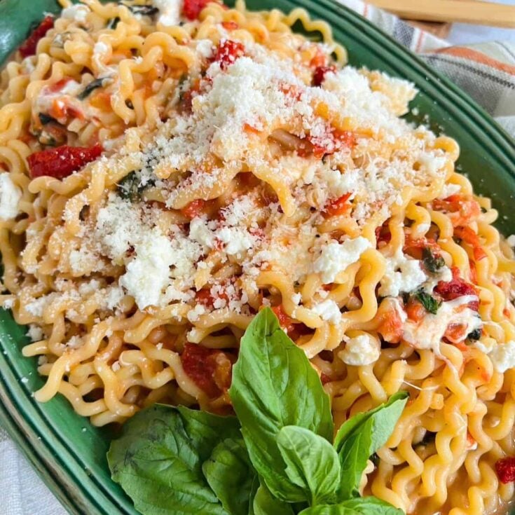 A big plate of Pasta Sorrentina