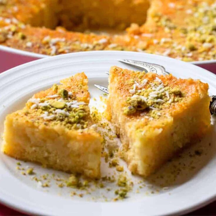 Revani Turkish semolina cake made after reading these Summer cake recipes