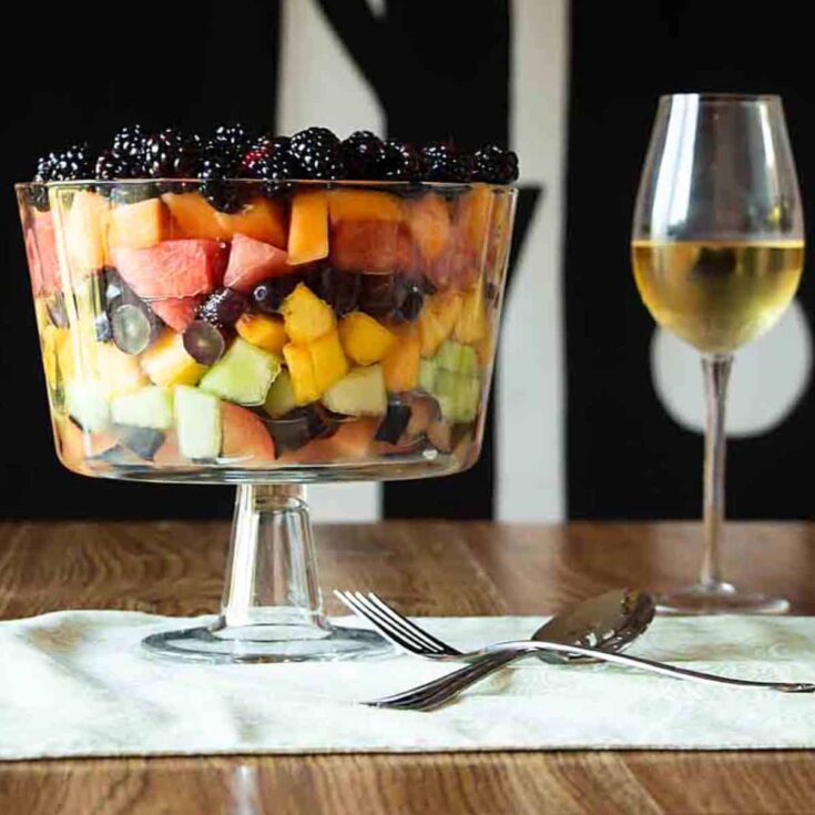 Seven layer fruit salad made after reading these No bake summer desserts