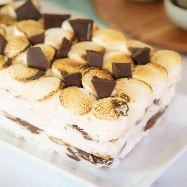 S'more icebox cake made after reading these No bake summer desserts