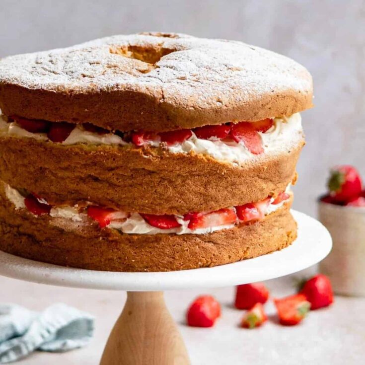 Strawberry shortcake cake