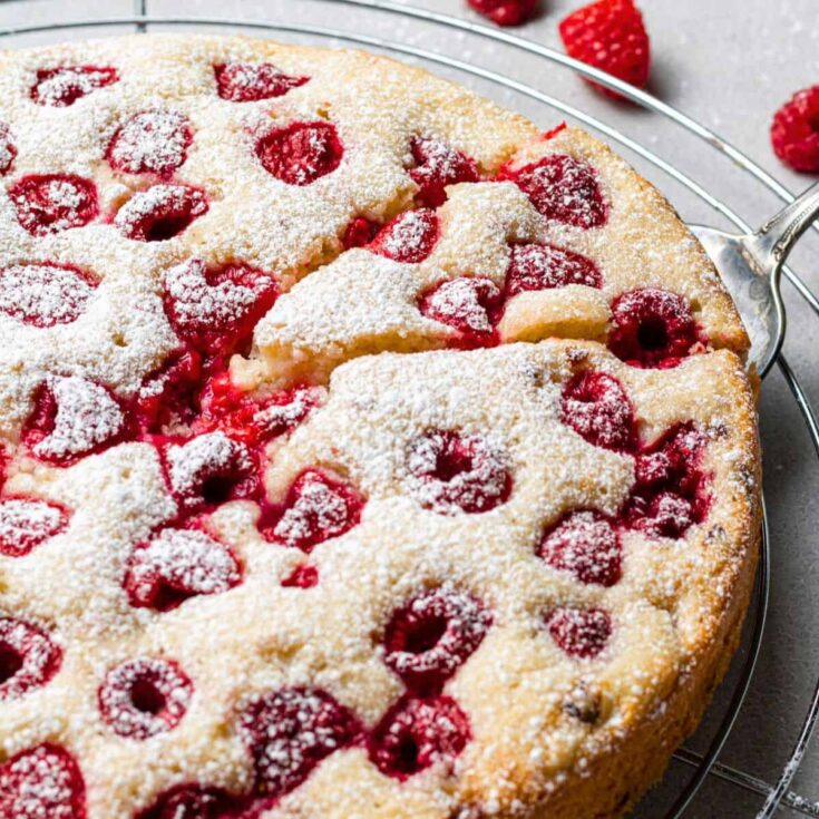 Summer raspberry cake