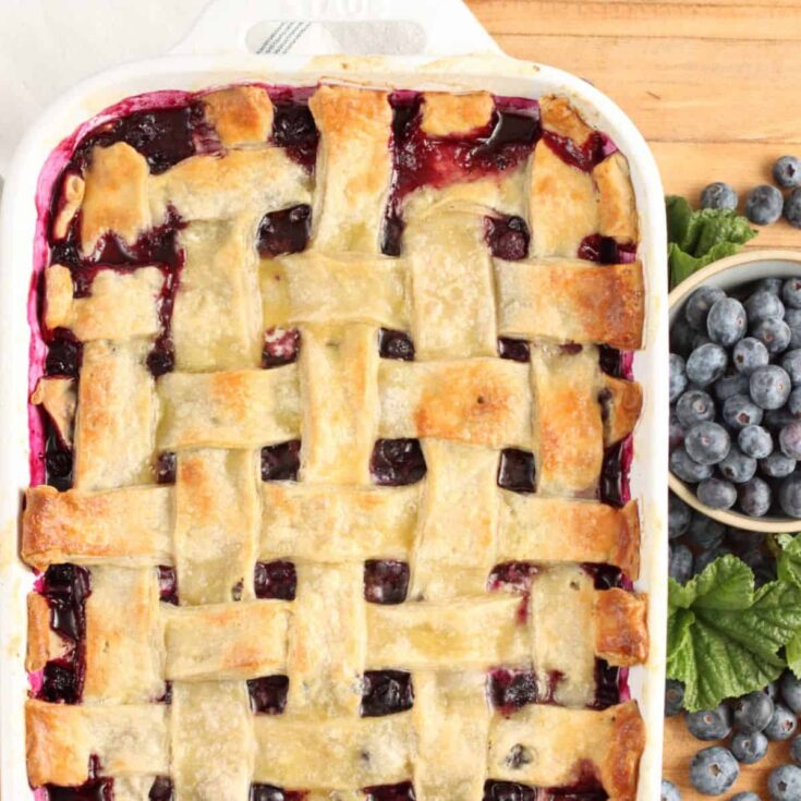 Blueberry cobbler
