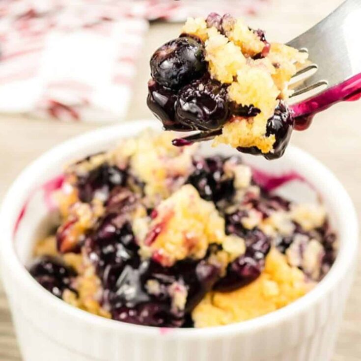 Blueberry dump cake