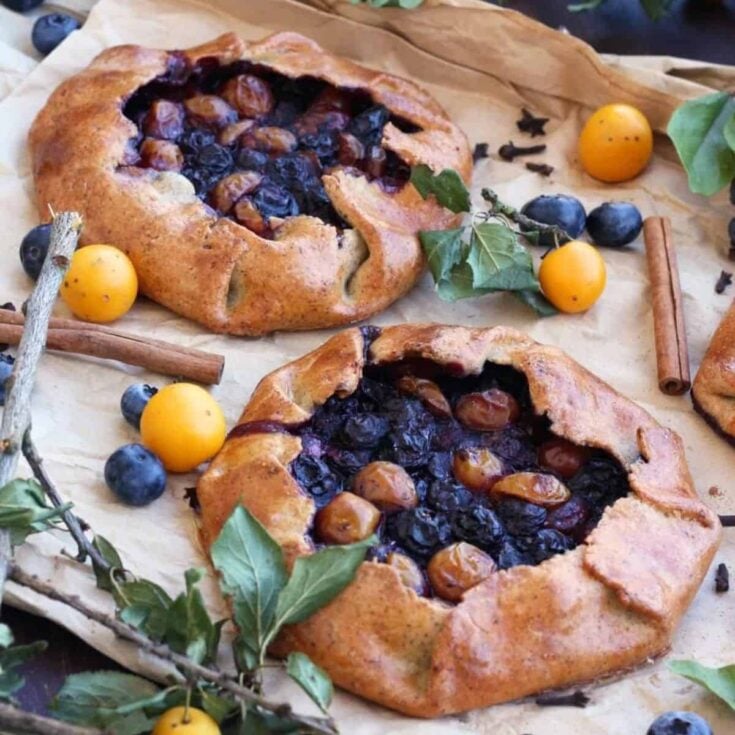 Blueberry galette