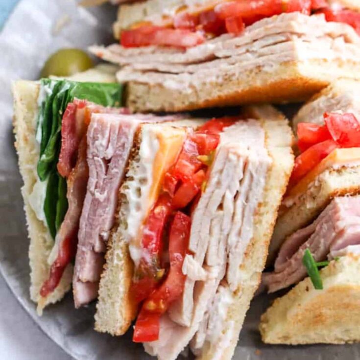 Club picnic sandwiches