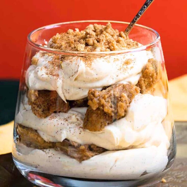 Easy Fall tiramisu cups