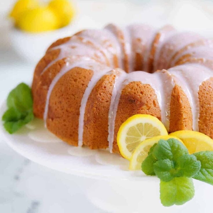 Gluten free lemon cake dessert