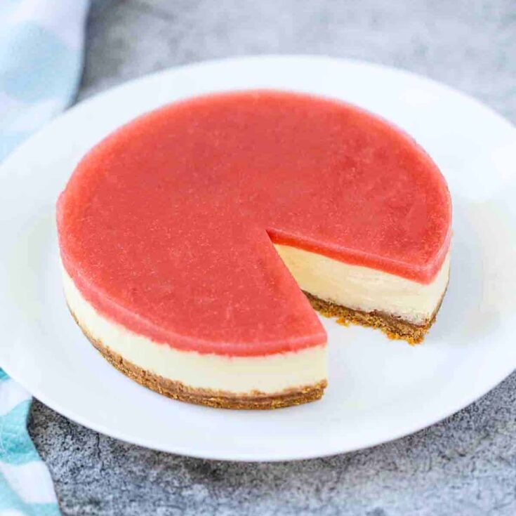 Guava cheesecake gourmet dessert