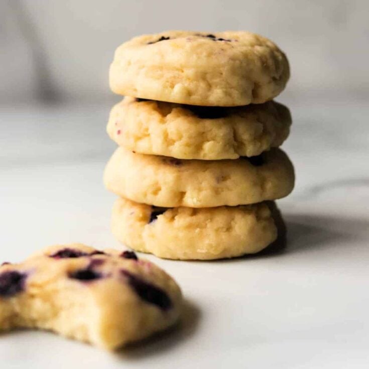 Lemon blueberry cookies