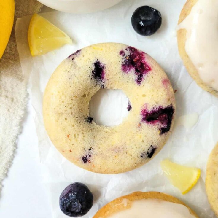 Lemon blueberry donuts