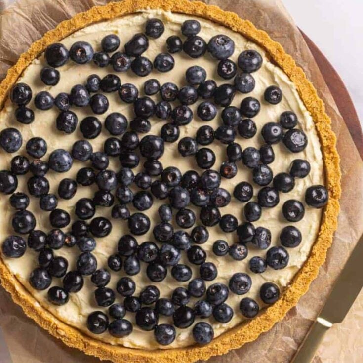 No-bake lemon blueberry torte