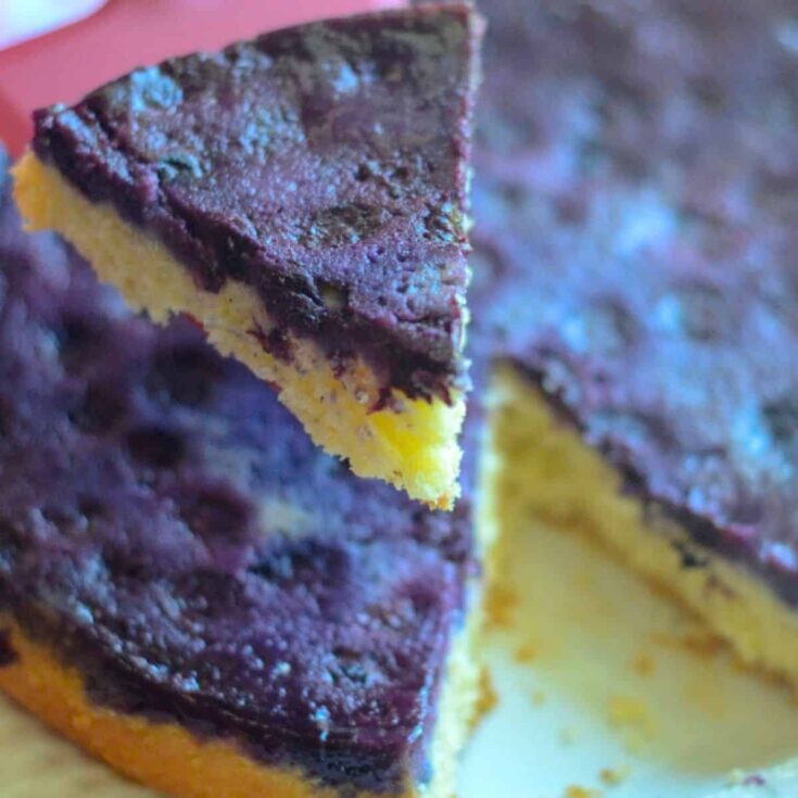 Blueberry upside down cake