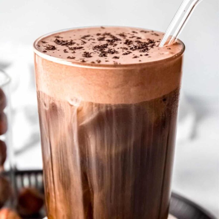 Starbucks copycat chocolate hazelnut cookie cold brew