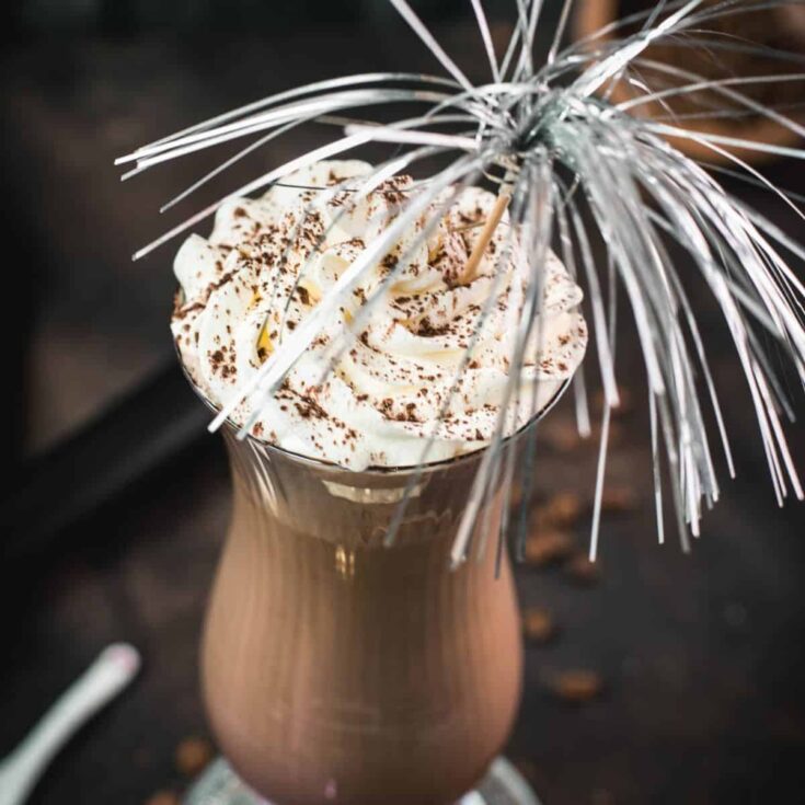 Creamy iced chocolate coffee