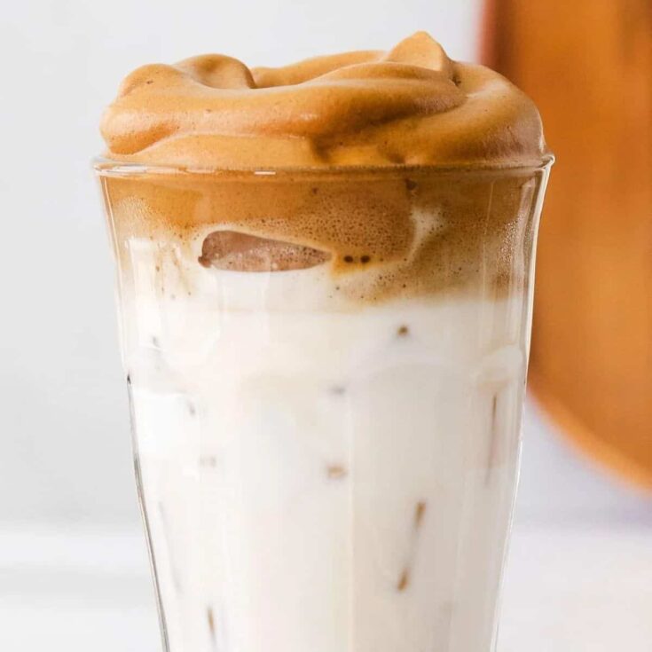 Easy maple whipped iced coffee