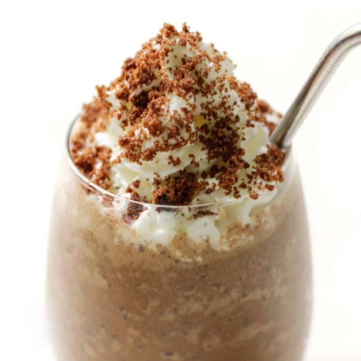 Gluten-free cookies and cream Frappuccino iced coffee