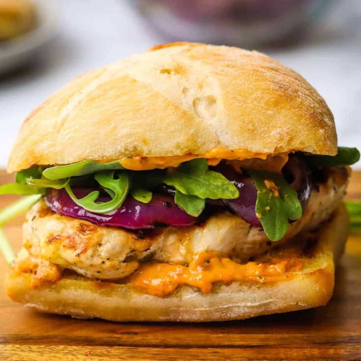 Grilled chicken sandwich