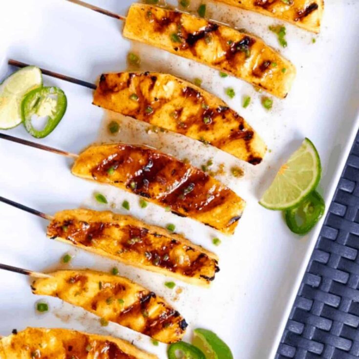 Grilled pineapple pool party snacks