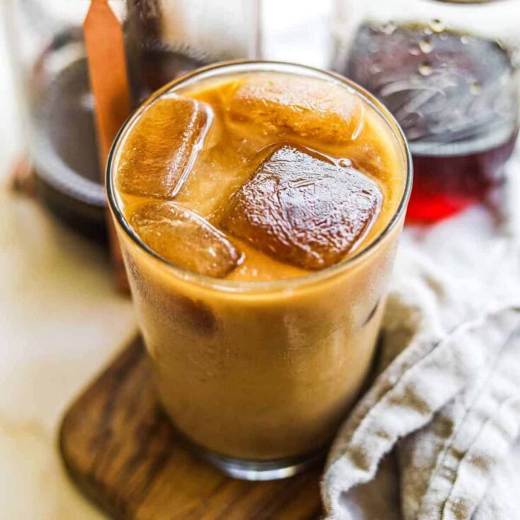 Caramel iced coffee