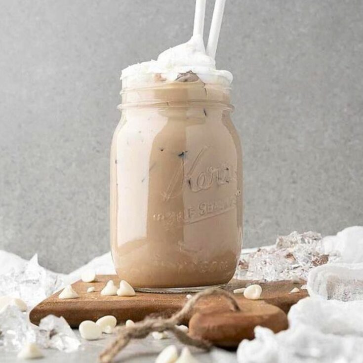 Image for Just like Starbucks iced white chocolate mocha copycat