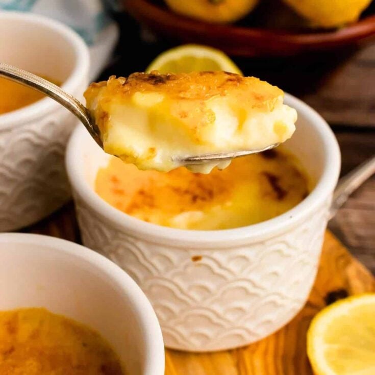 Lemon creme brulee