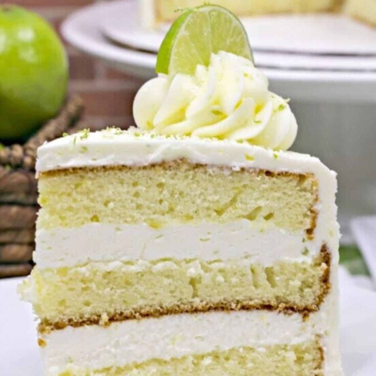 A slice of Margarita cake