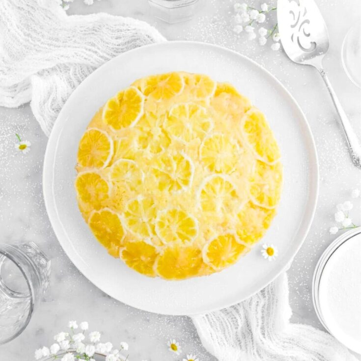 Meyer lemon upside down cake