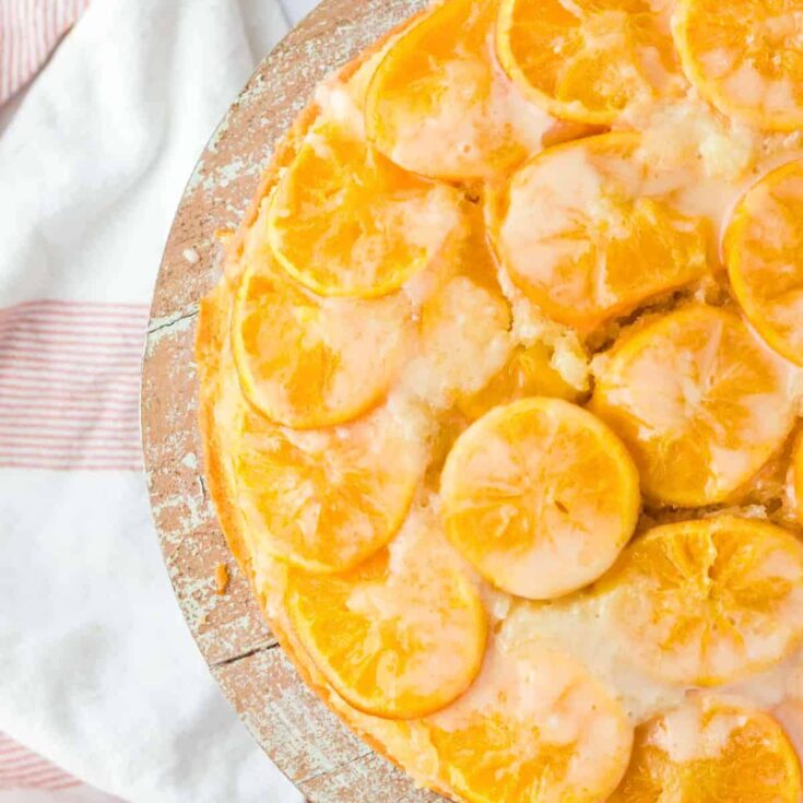 Orange upside down cake
