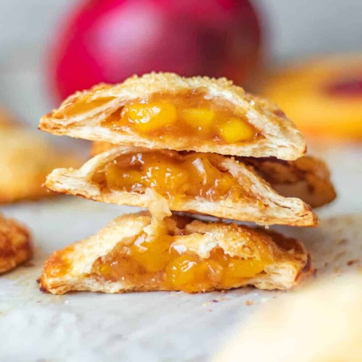 Peach mango pies