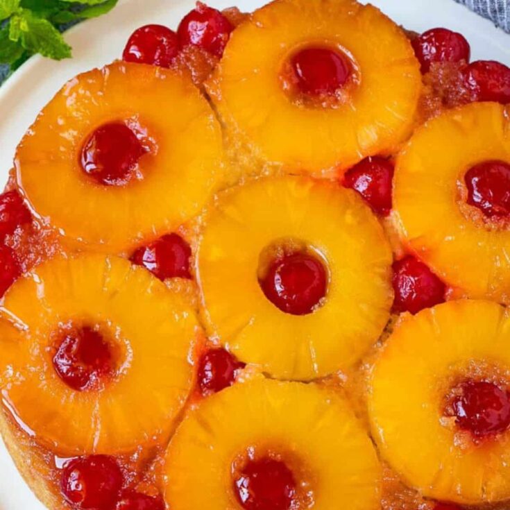 Pineapple upside down cake
