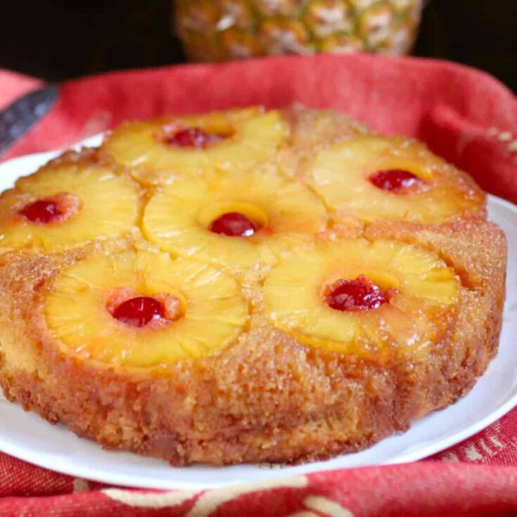 Pineapple upside down cake