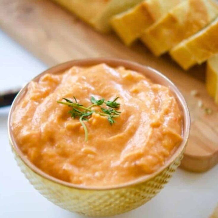 Roasted pepper baba ghanoush