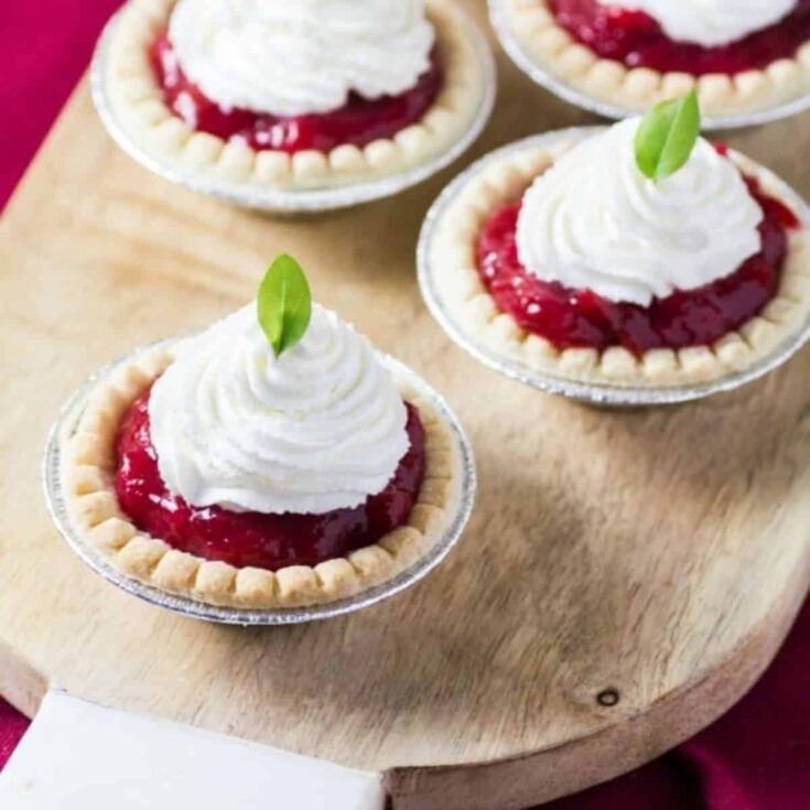 Rhubarb tarts