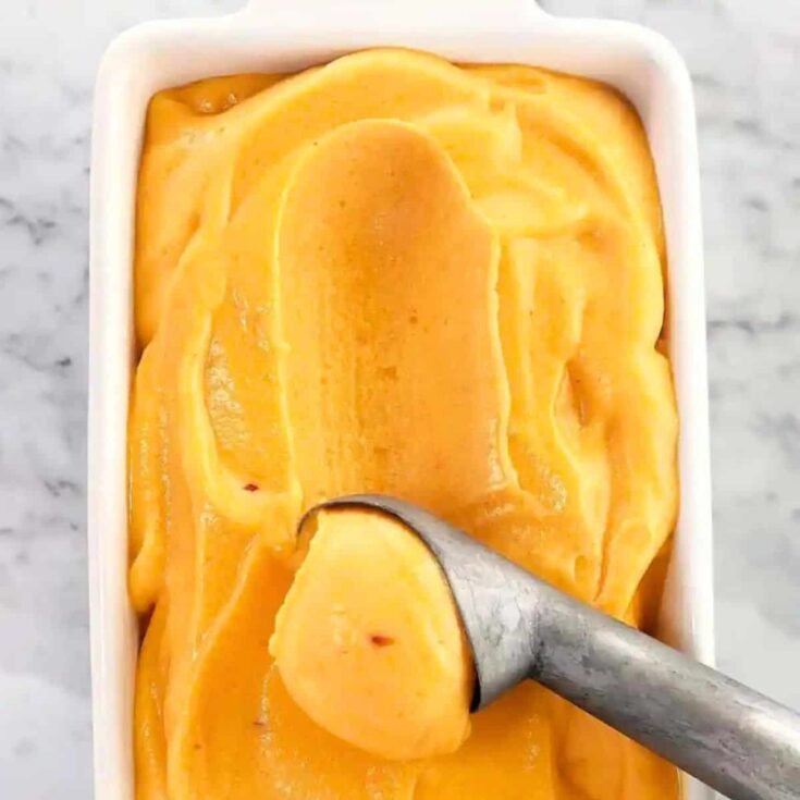 Peach sorbet