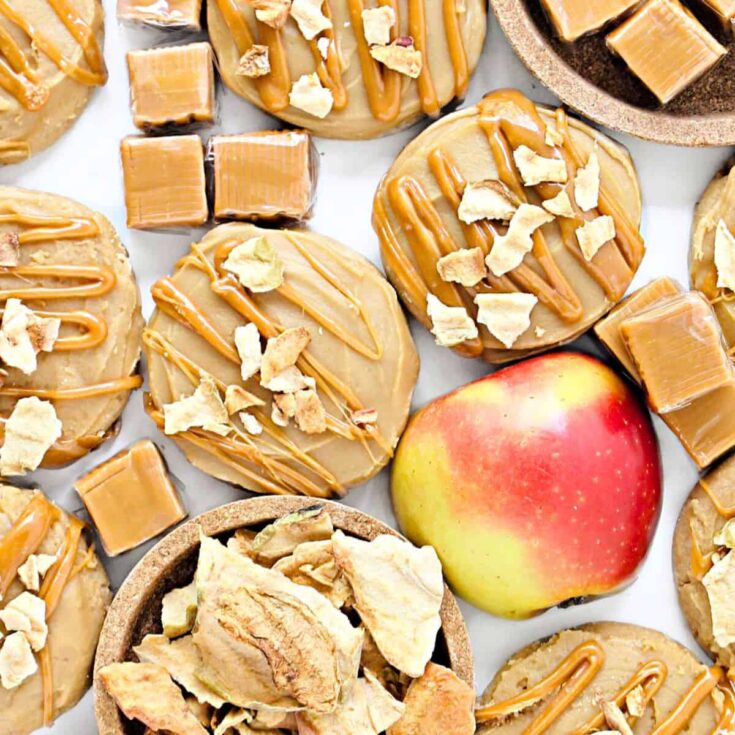 Caramel apple Thanksgiving cookies