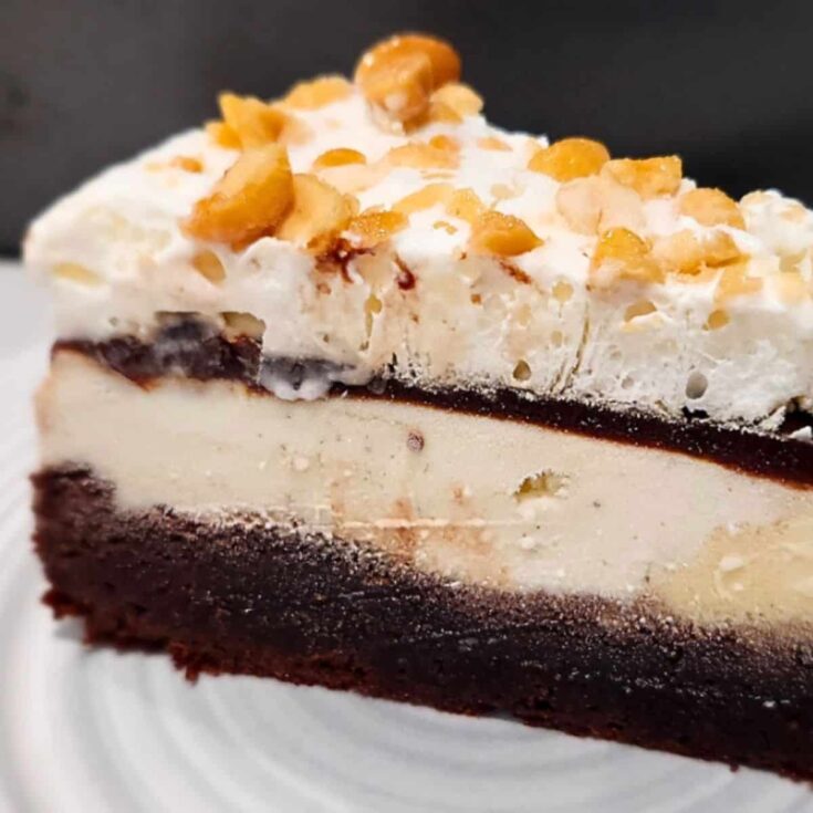 Dreamy brownie fudge ice cream cake