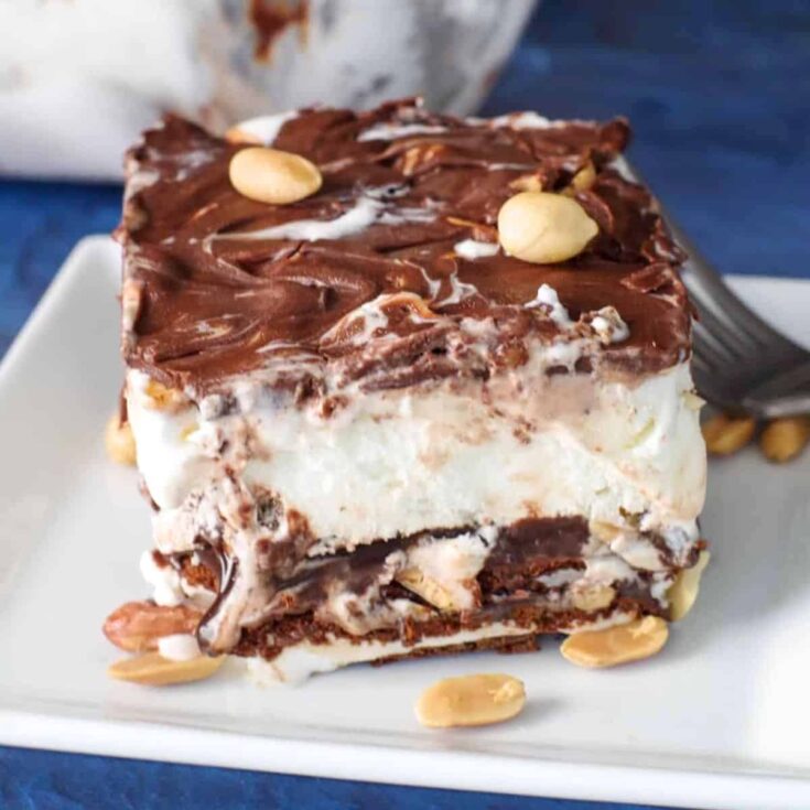 Buster bar ice cream cake