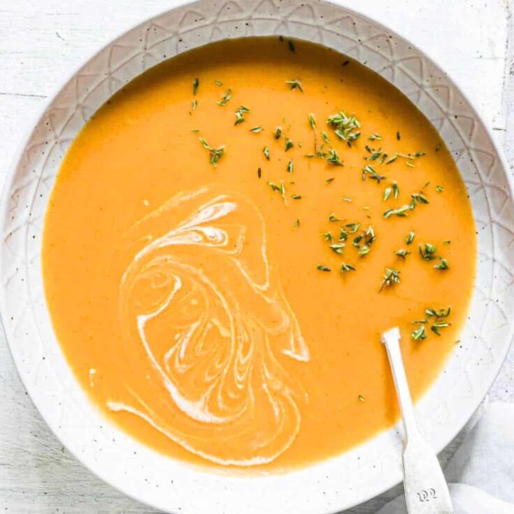 Jamaican pumpkin soup made after reading these fall soup recipes