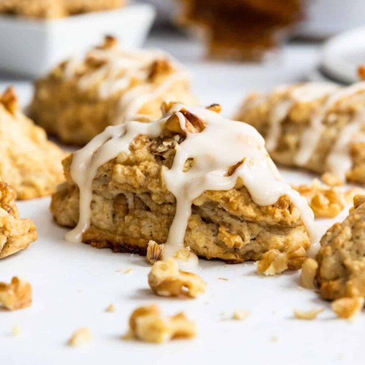 Maple walnut scones