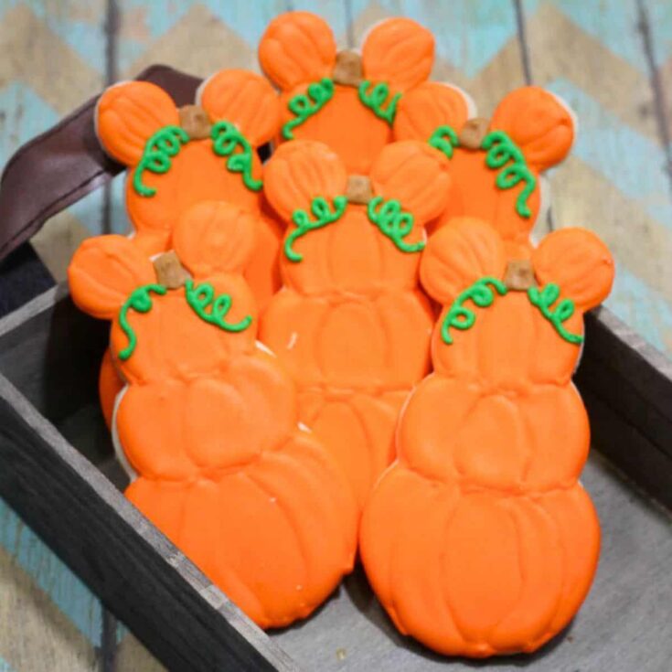 Mickey mouse pumpkin patch cookies